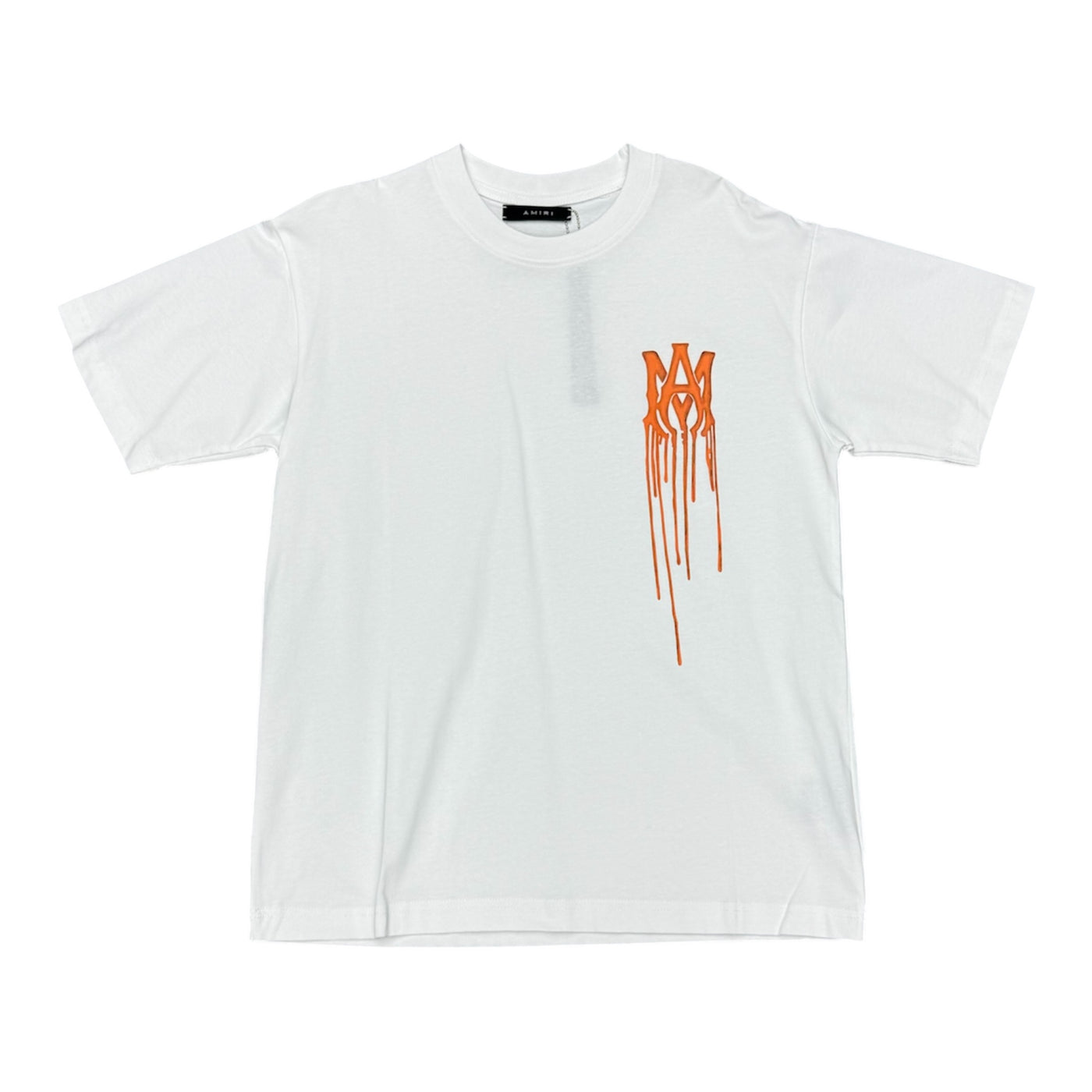 Amiri White&Orange Drip Tee