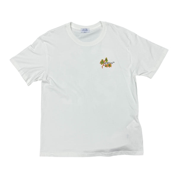 Off White White&Pink Flower Tee