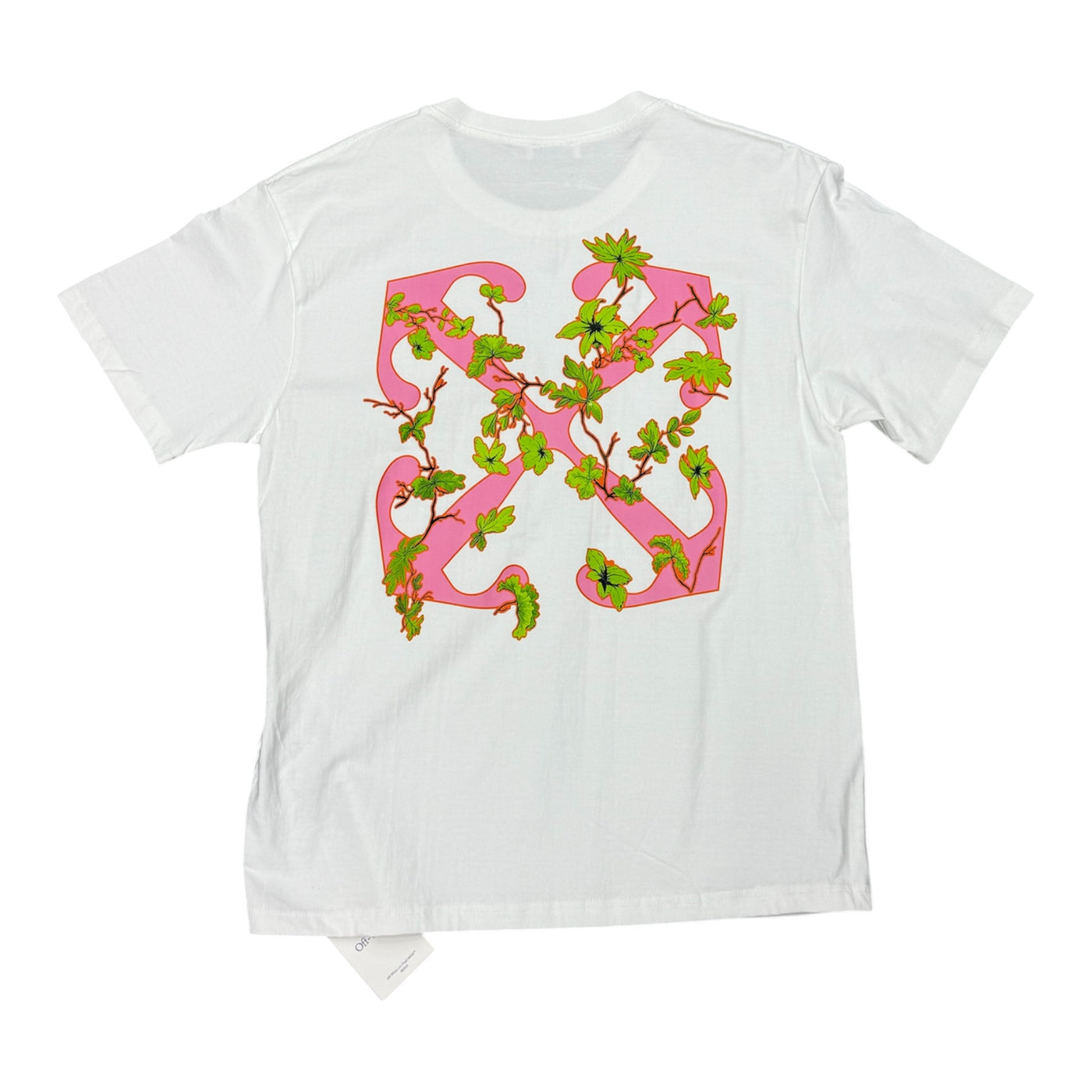 Off White White&Pink Flower Tee