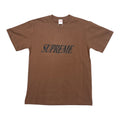 Supreme Black Logo Brown Tee