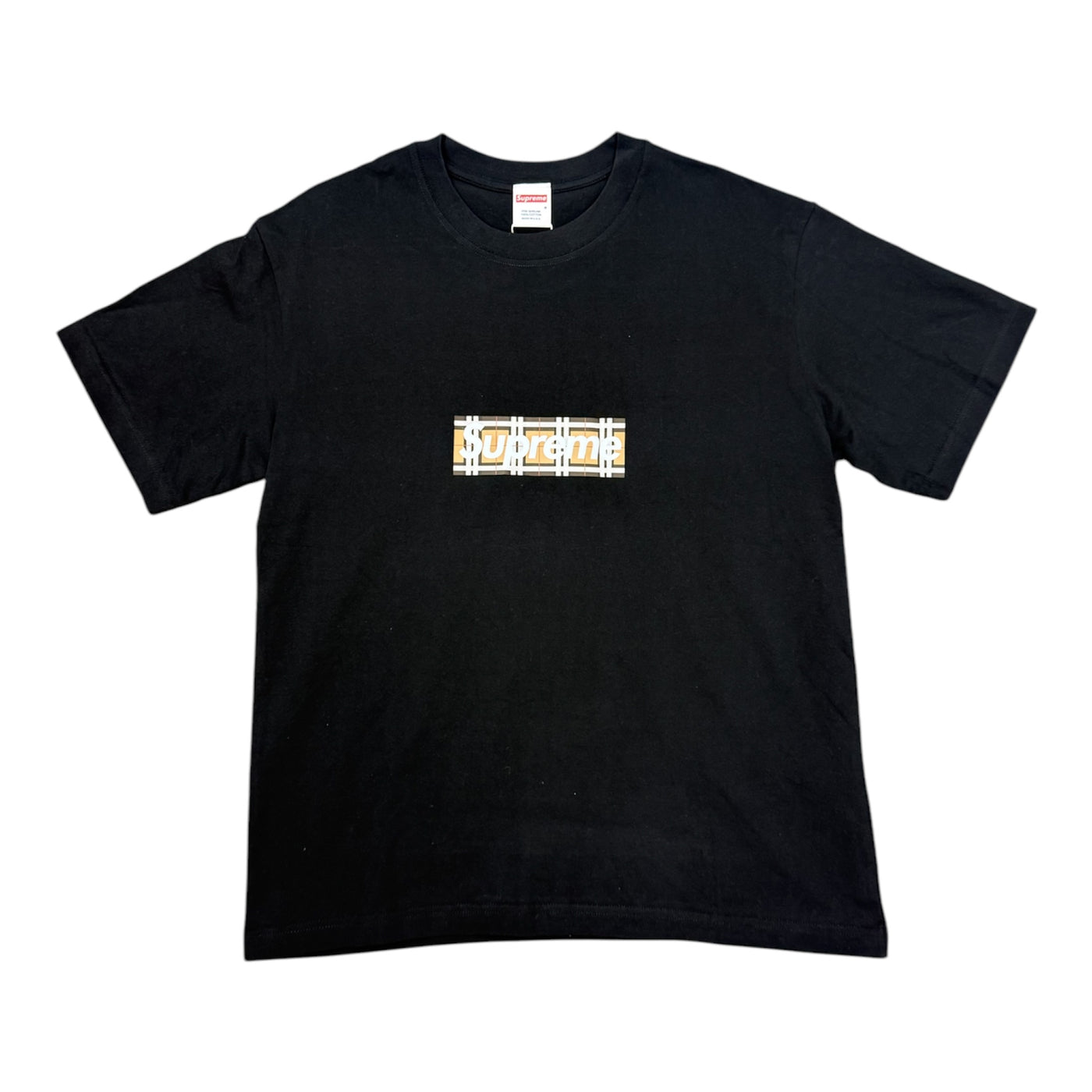 Supreme Square Print Black Tee