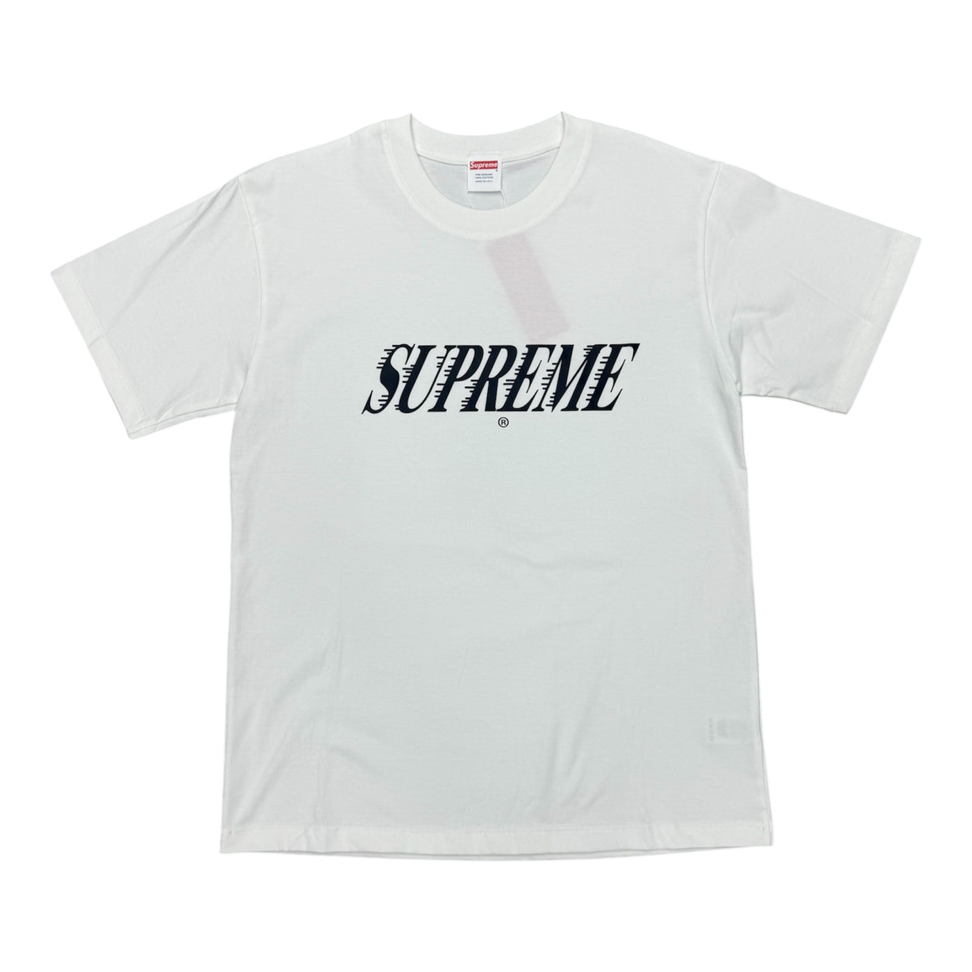 Supreme Black Logo White Tee