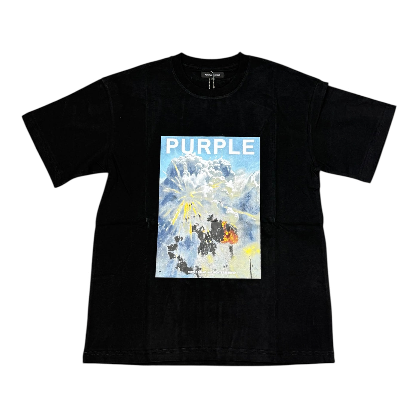 Purple “Explosion” Black Tee
