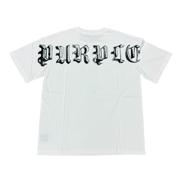 Purple White & Black Tee