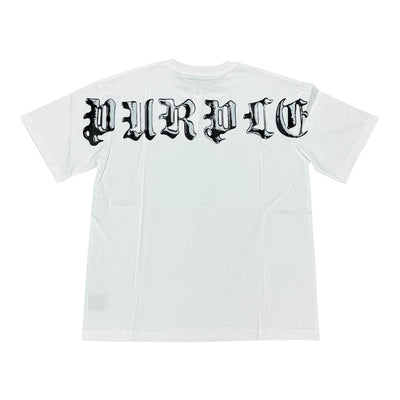 Purple White & Black Tee