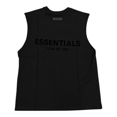 Essentials Black Sleeveless Tee