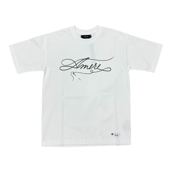 Amiri “Sewed” White Tee
