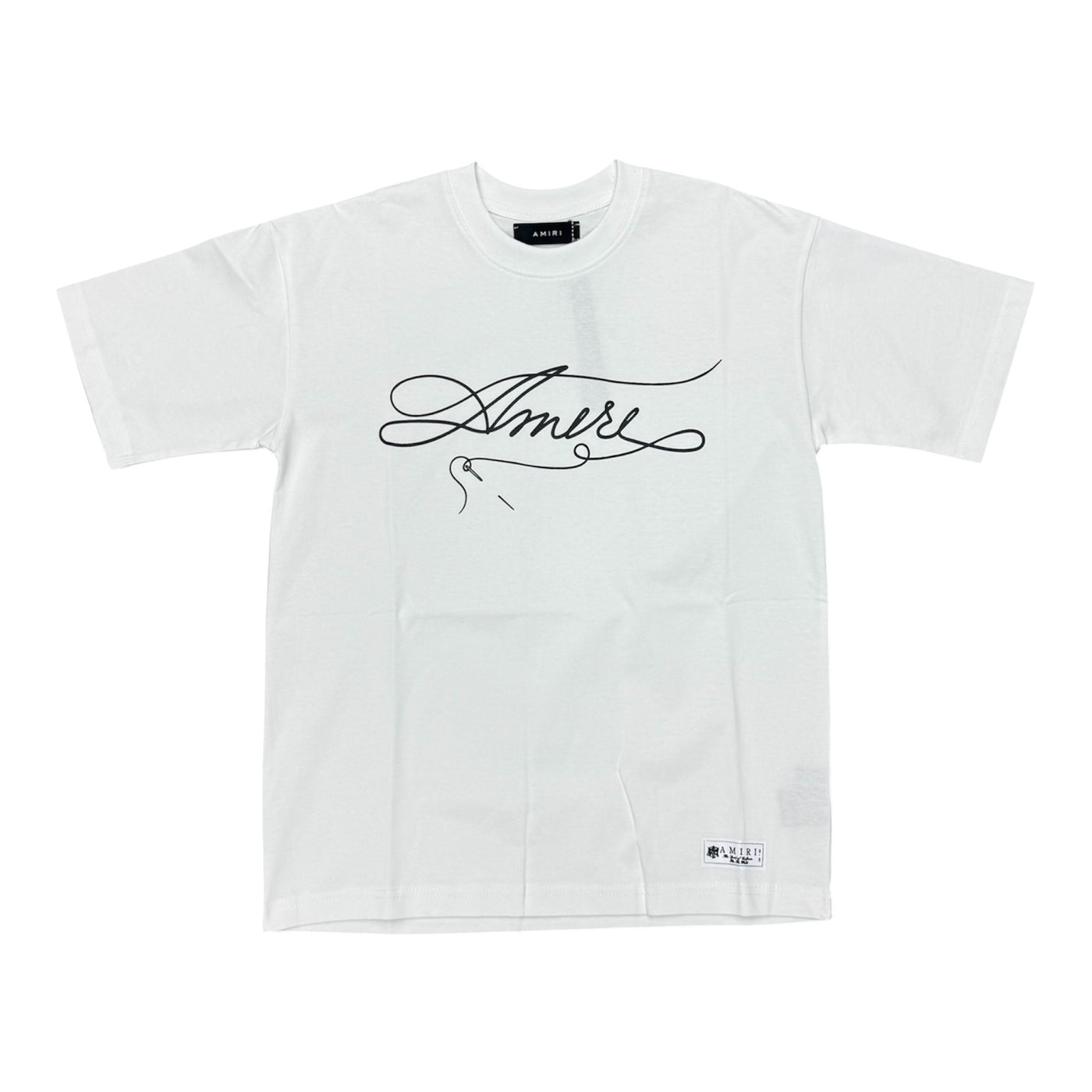 Amiri “Sewed” White Tee
