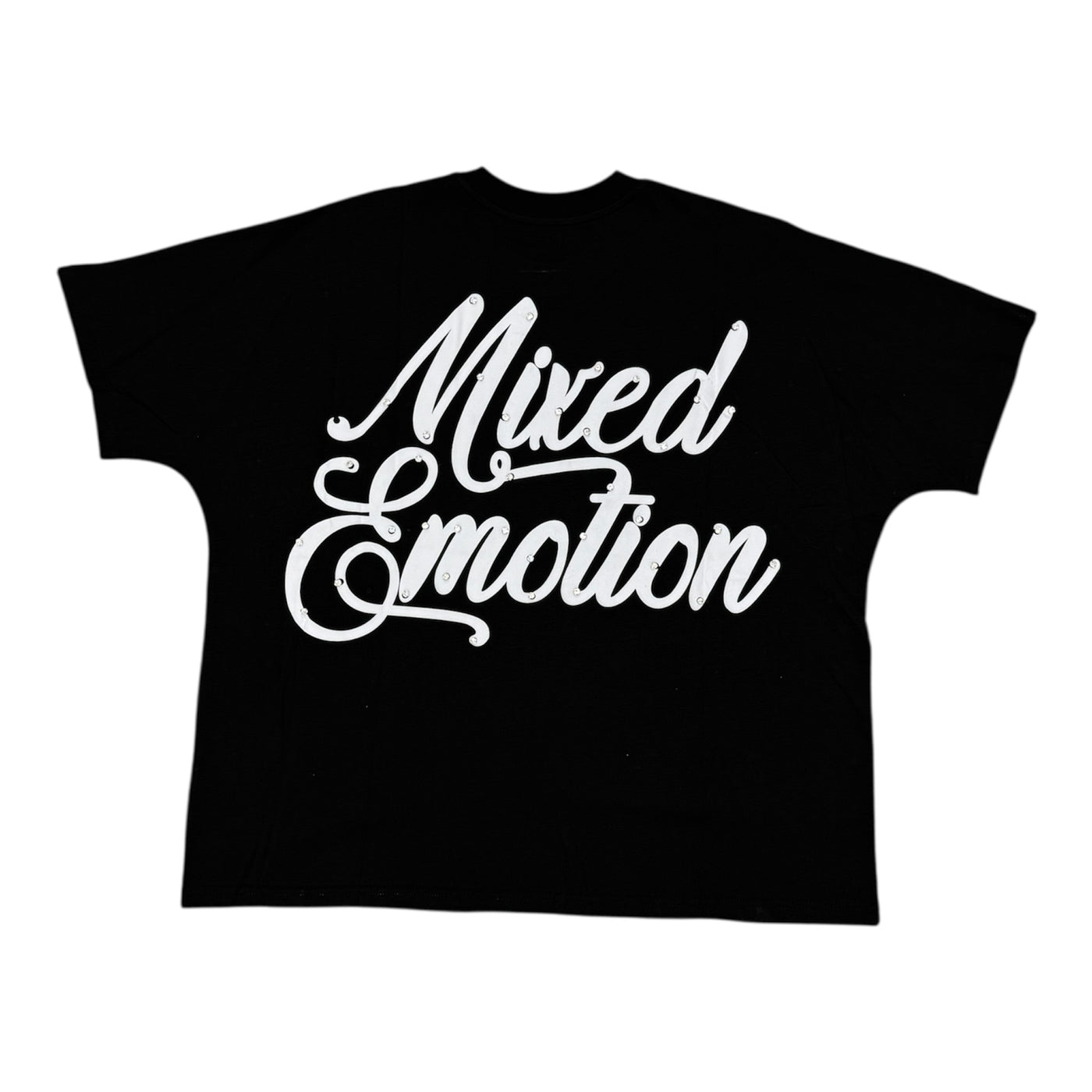 Mixed Emotions Cupid Black/White Crop Tee