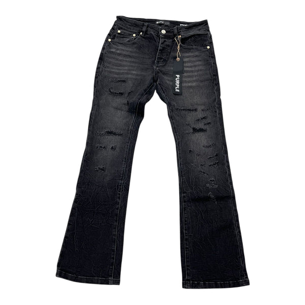 Purple Flare Black Jean