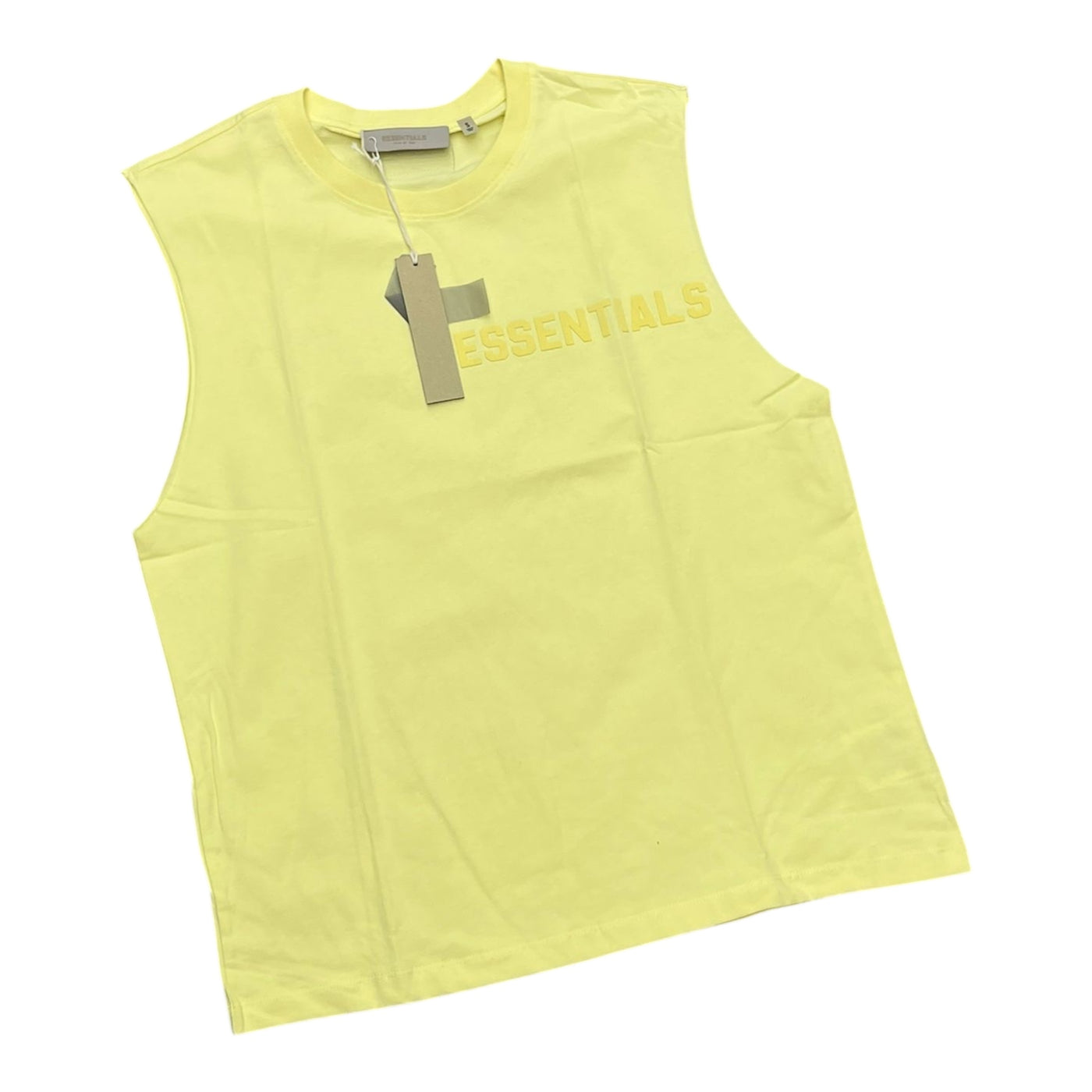 Essentials Yellow Sleeveless Tee