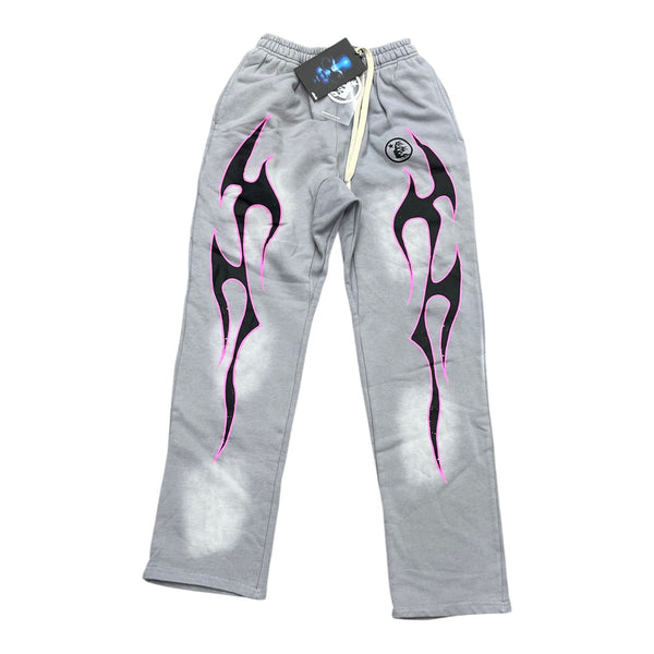 Hellstar Grey/Purple Sweatpants