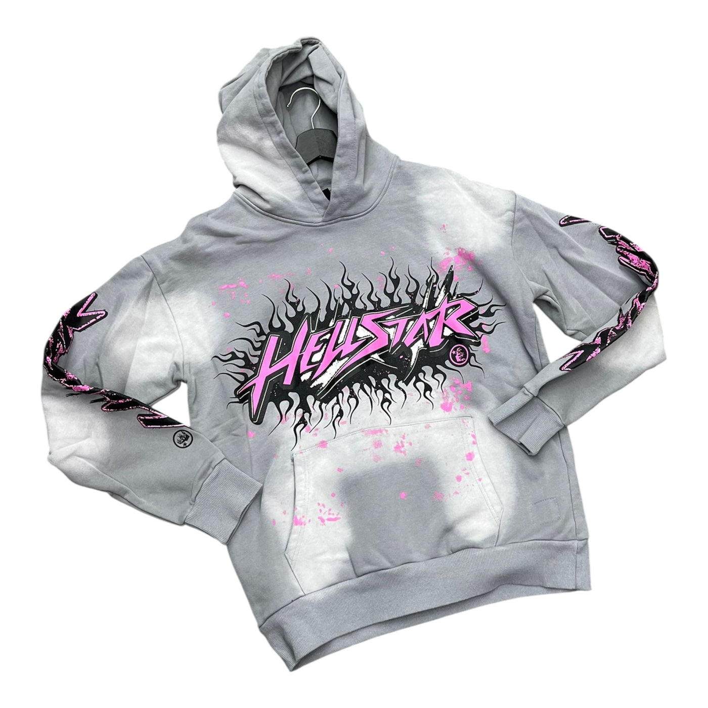 Hellstar Grey / Pink Hoodie