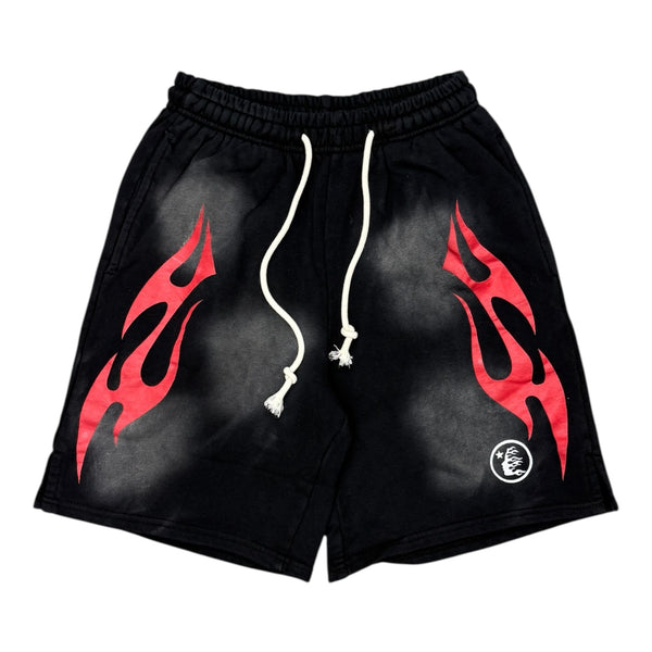 Hellstar Black/Red Shorts