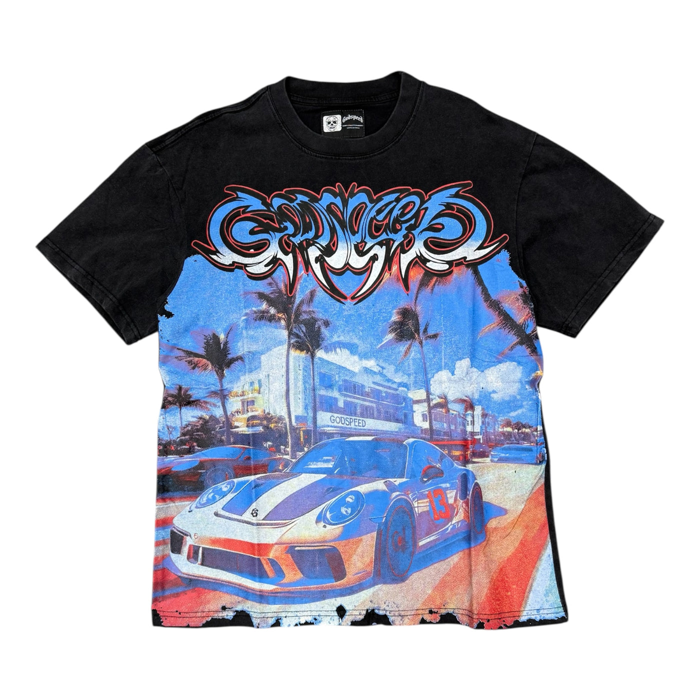 Godspeed “Miami Porche” Black Tee