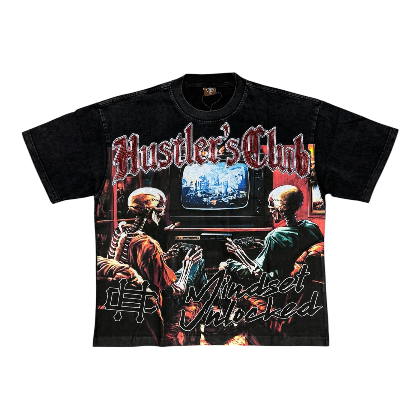 Hustlers Club “Mindset Unlocked” Black Tee