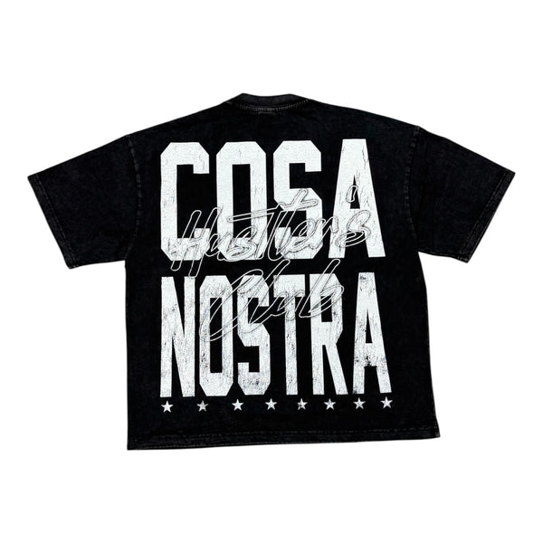 Hustlers Club “Cosa Nostra” Black Tee