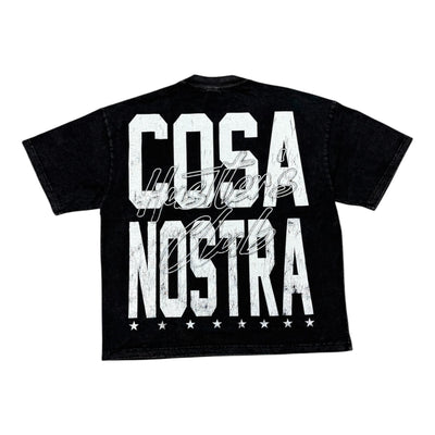 Hustlers Club “Cosa Nostra” Black Tee
