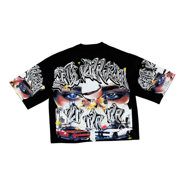 AMGM Studios Black Crop Tee