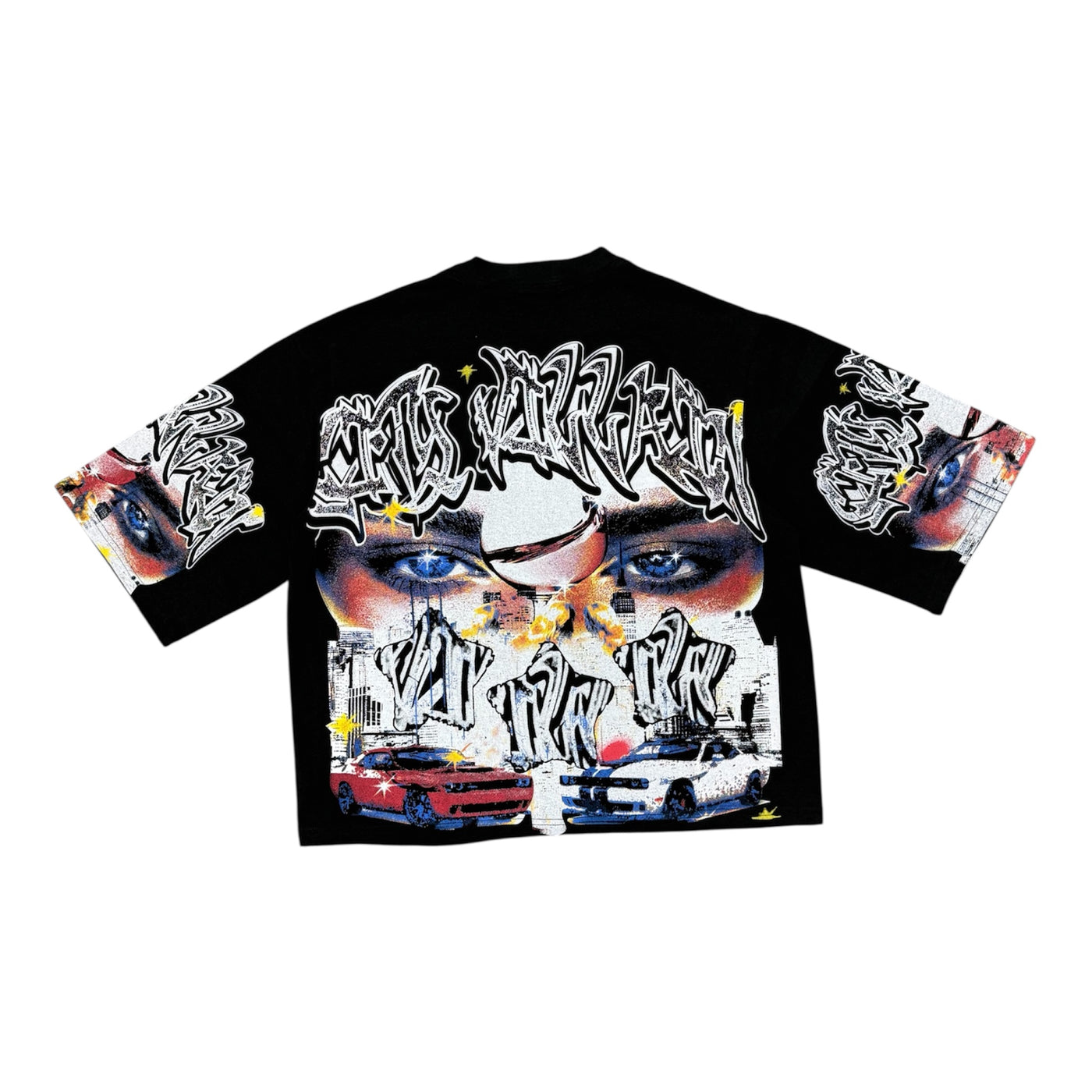 AMGM Studios Black Crop Tee