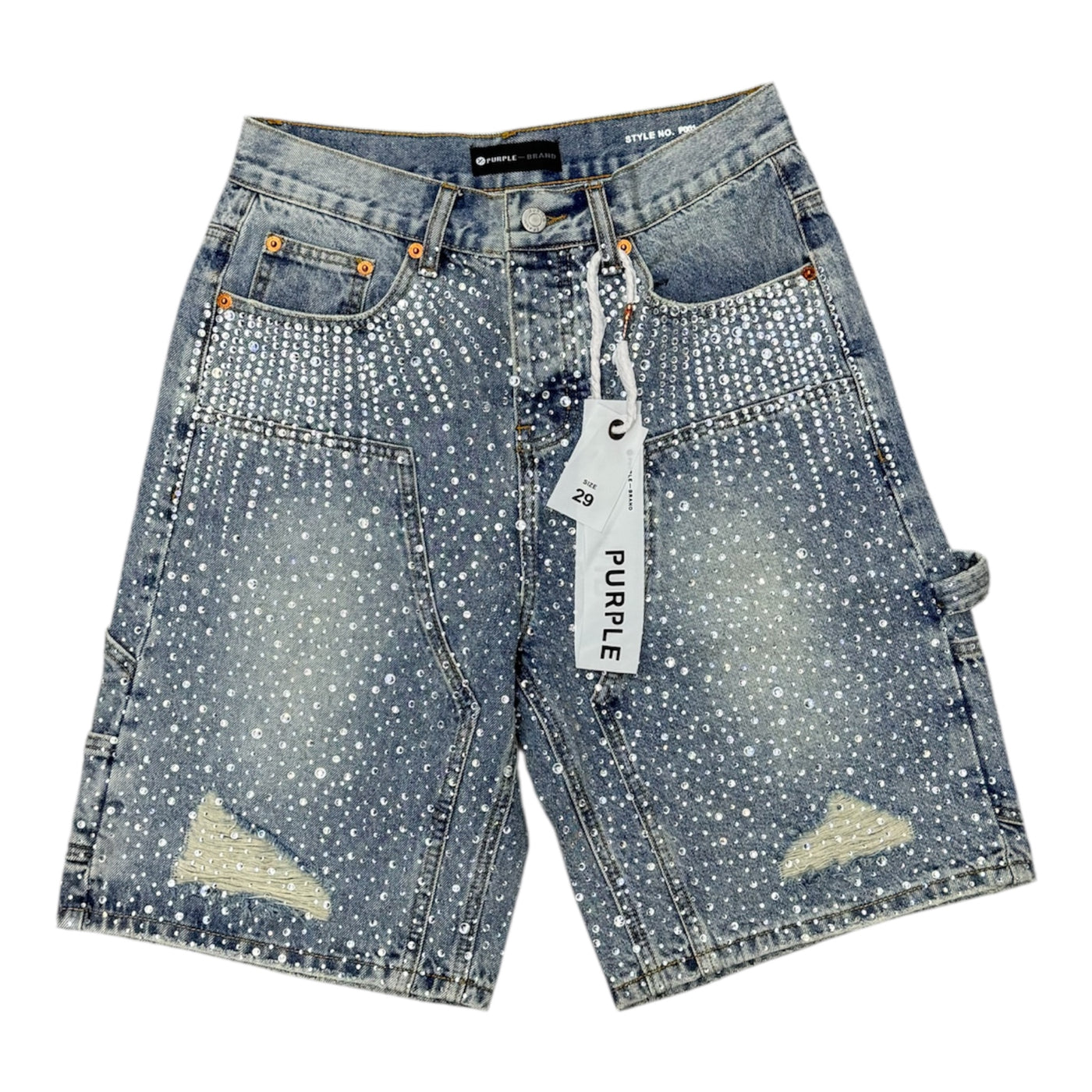 Purple Jean Blue Rhinestones York