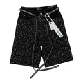 Purple Jean Rhinestone Black York