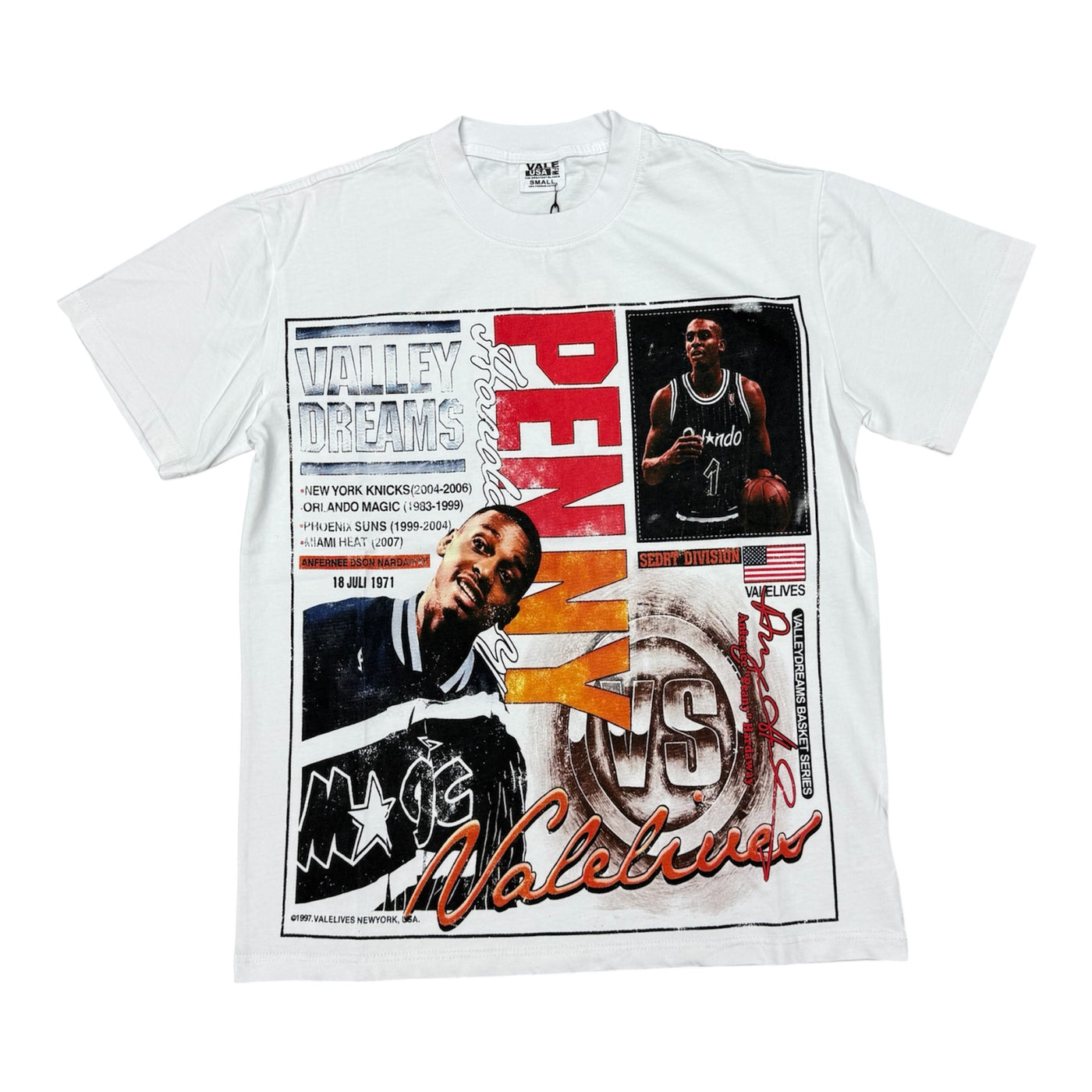 Valley Dreams Penny Hardaway White Tee