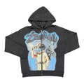 Mixed Emotions Grey Zipper Hoodie