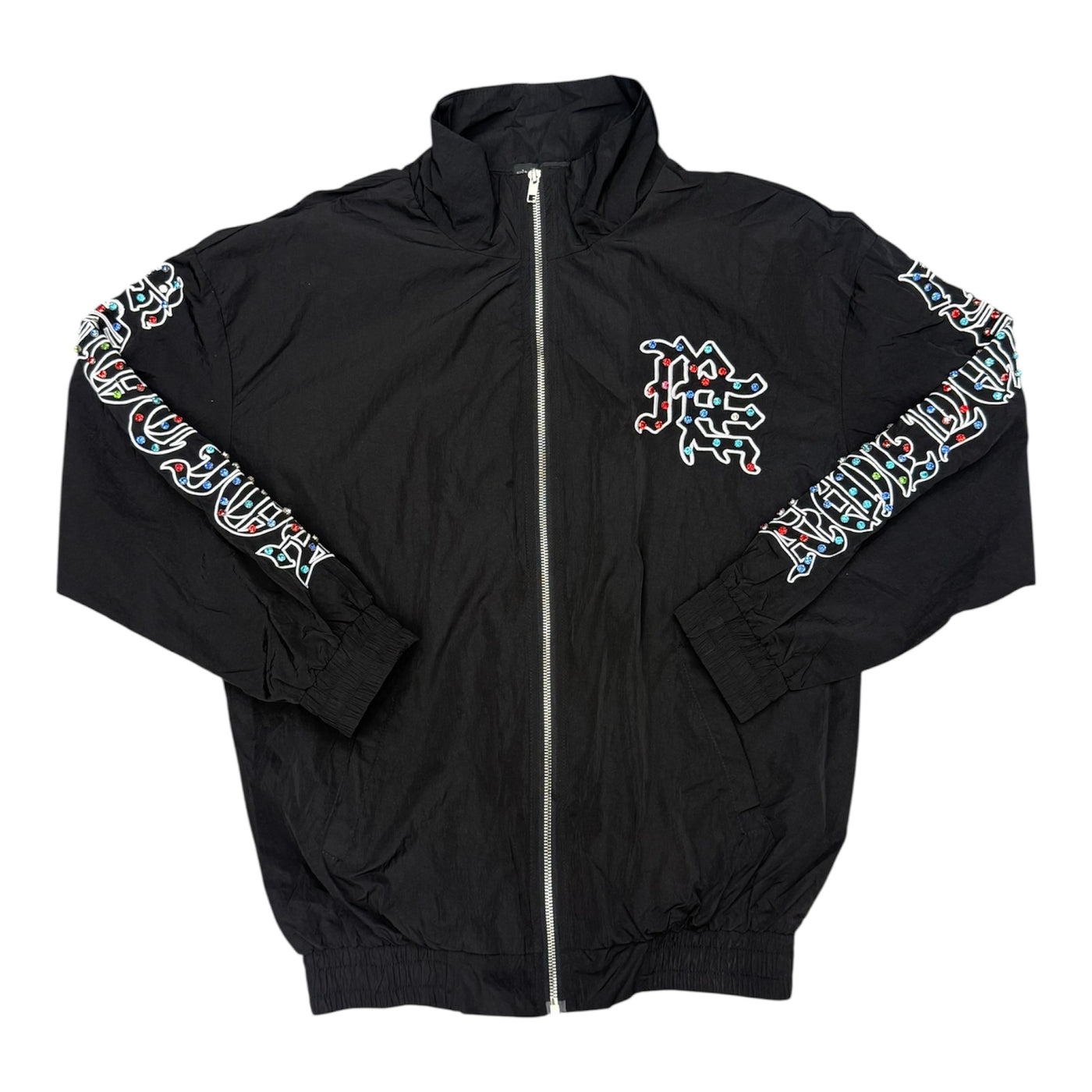 Mixed Emotions Black Rhinestone Jacket