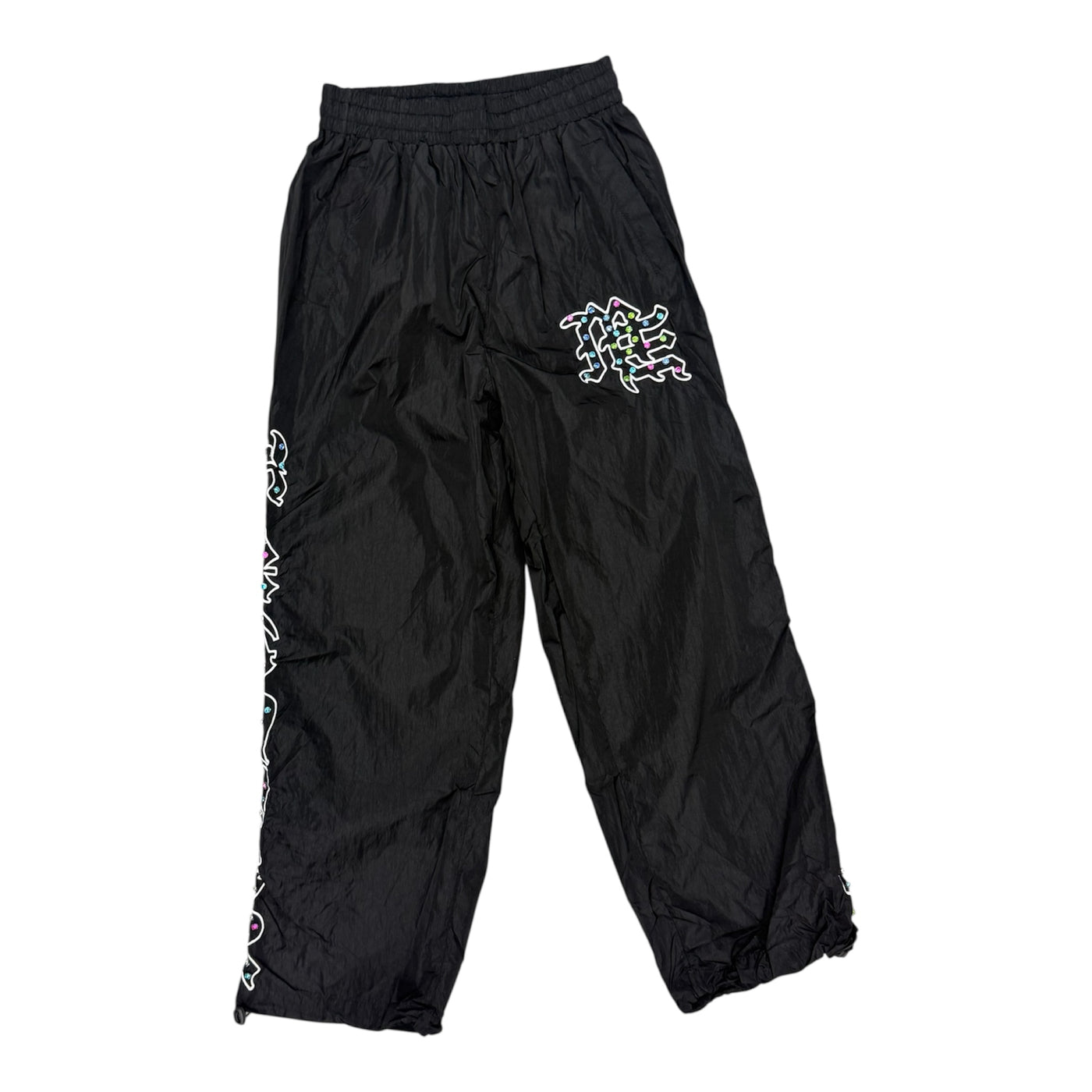 Mixed Emotions Black Rhinestone Sweatpant