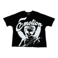 Mixed Emotions Black/White Crop Tee