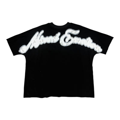 Mixed Emotions Black/White Crop Tee
