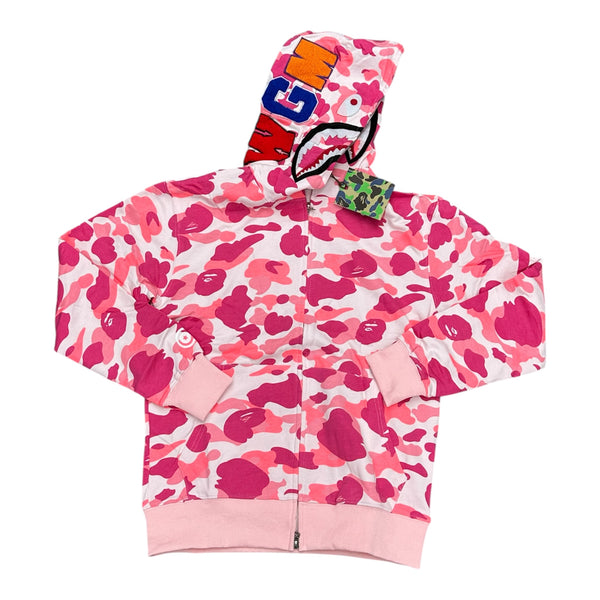 Bape Pink/White Hoodie