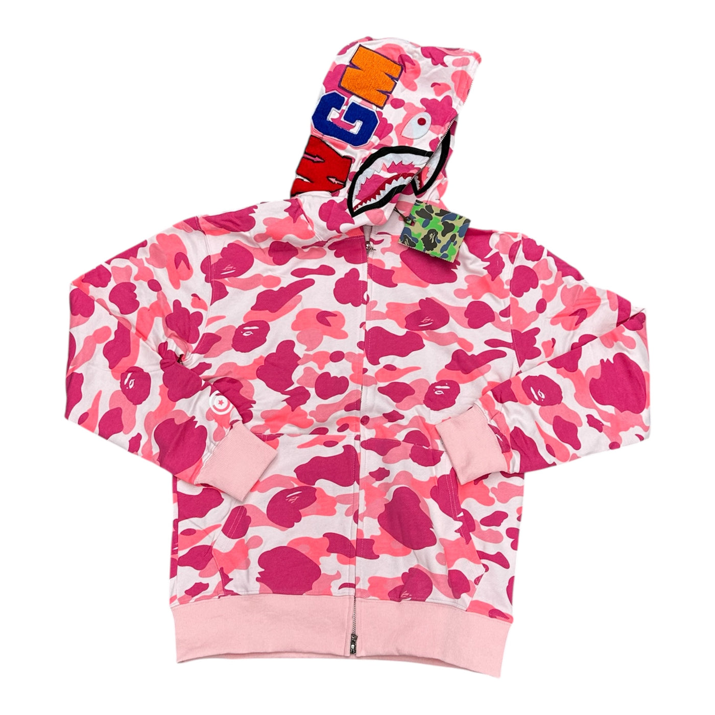 Bape Pink/White Hoodie