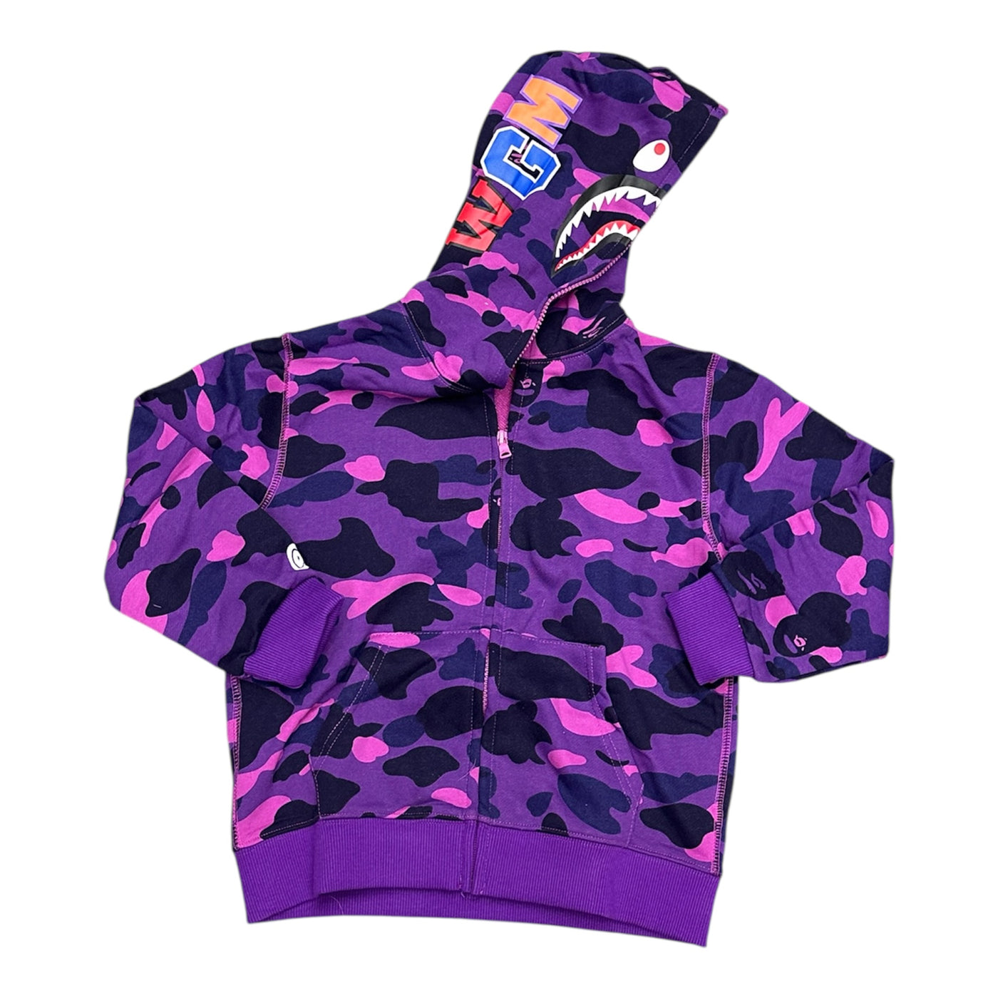 Bape Purple Hoodie Kids
