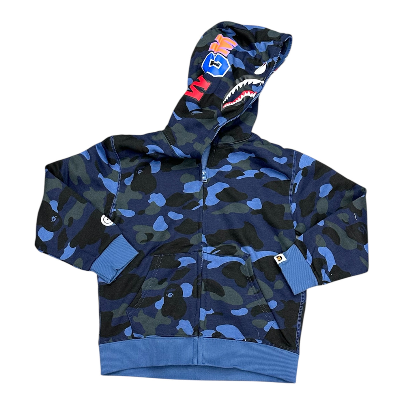 Bape Blue/Black Hoodie Kids