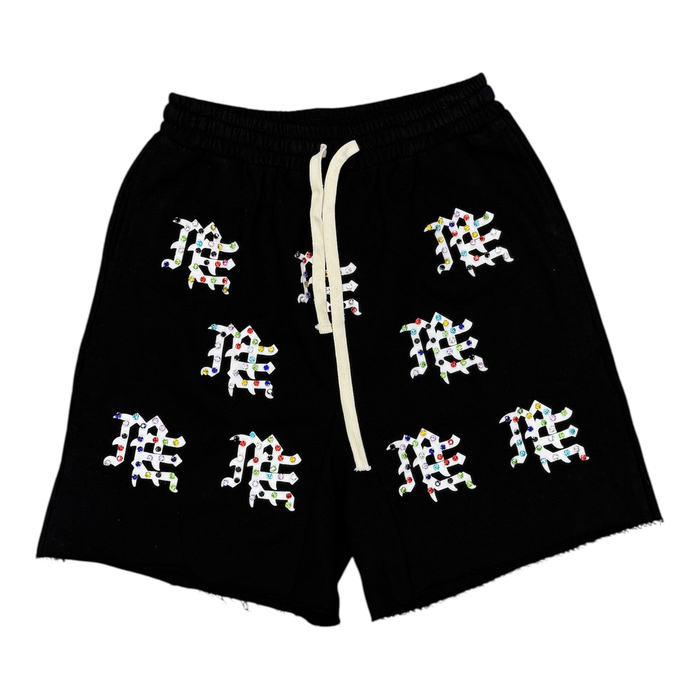 Mixed Emotions Black Rhinestone Short