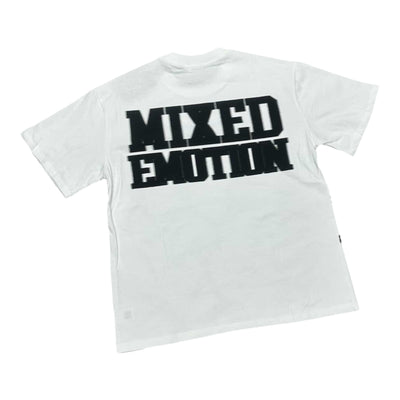 Mixed Emotion White/Black Tee