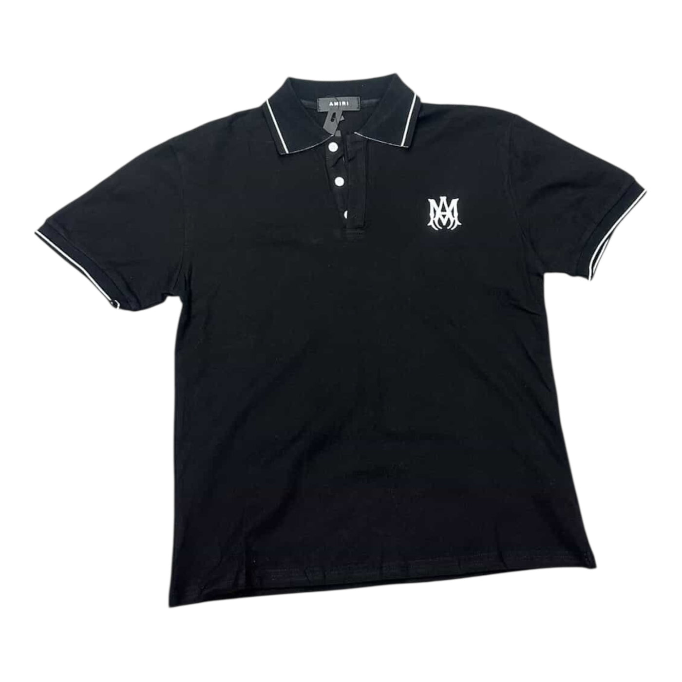 Amiri Black Polo Tee