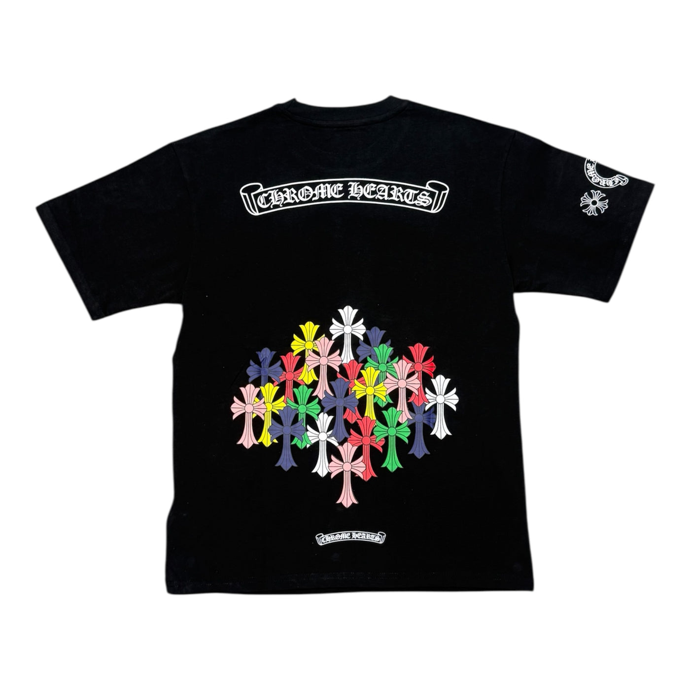 Chrome Hearts Colorfull Cross Black Tee