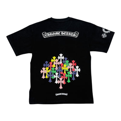Chrome Hearts Colorfull Cross Black Tee
