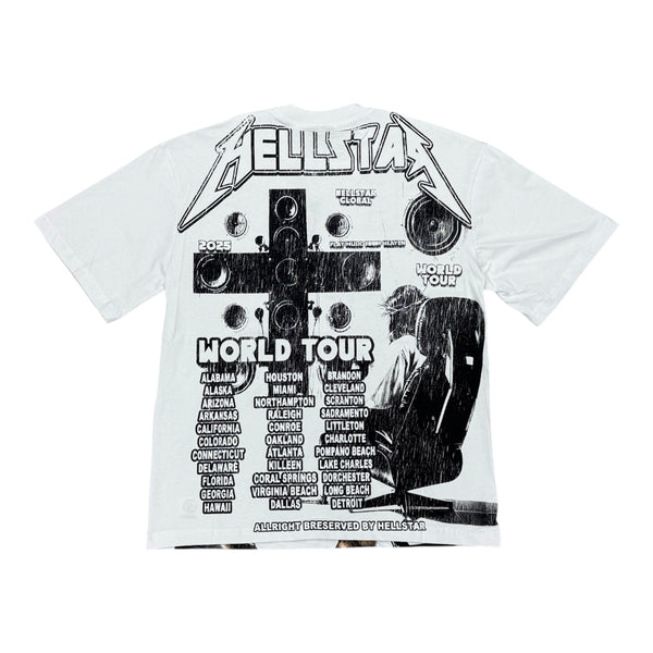 Hellstar “Jesus Rocks” White Tee