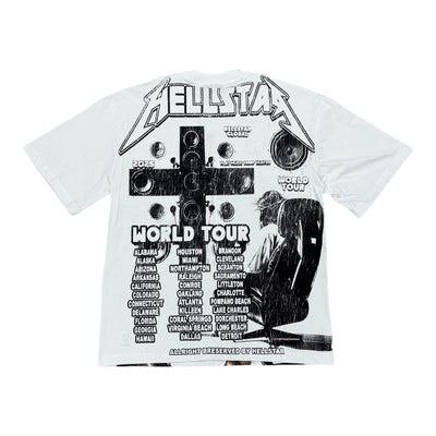 Hellstar “Jesus Rocks” White Tee