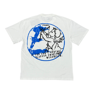 Mixed Emotions “Emotional Closet” White/Blue Tee
