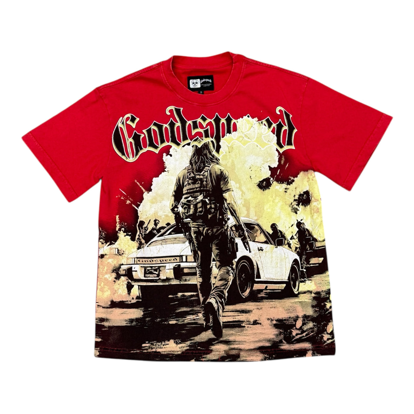 Godspeed “War Man” Red Tee
