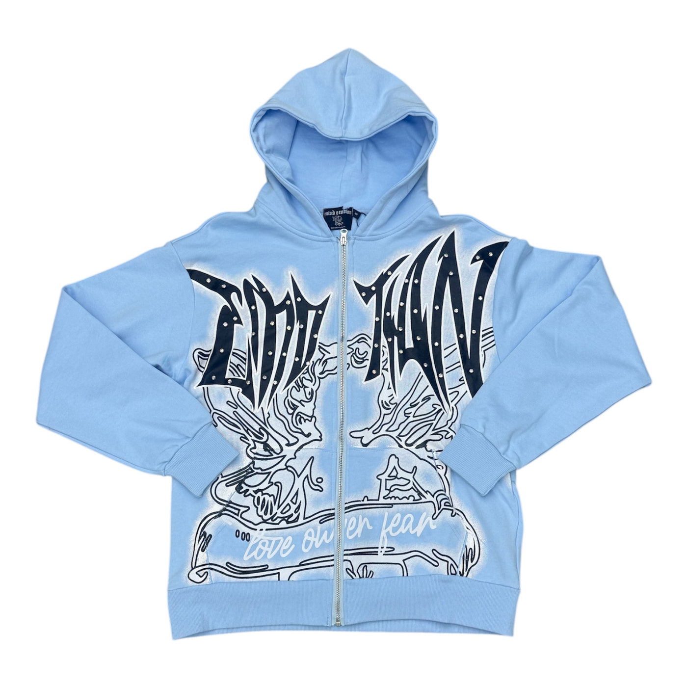 Mixed Emotions Blue Hoodie