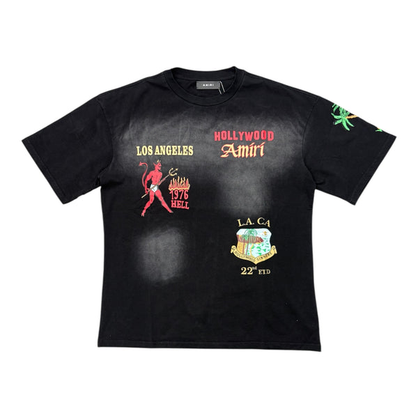Amiri “Hollywood is for Sinners” Black Tee