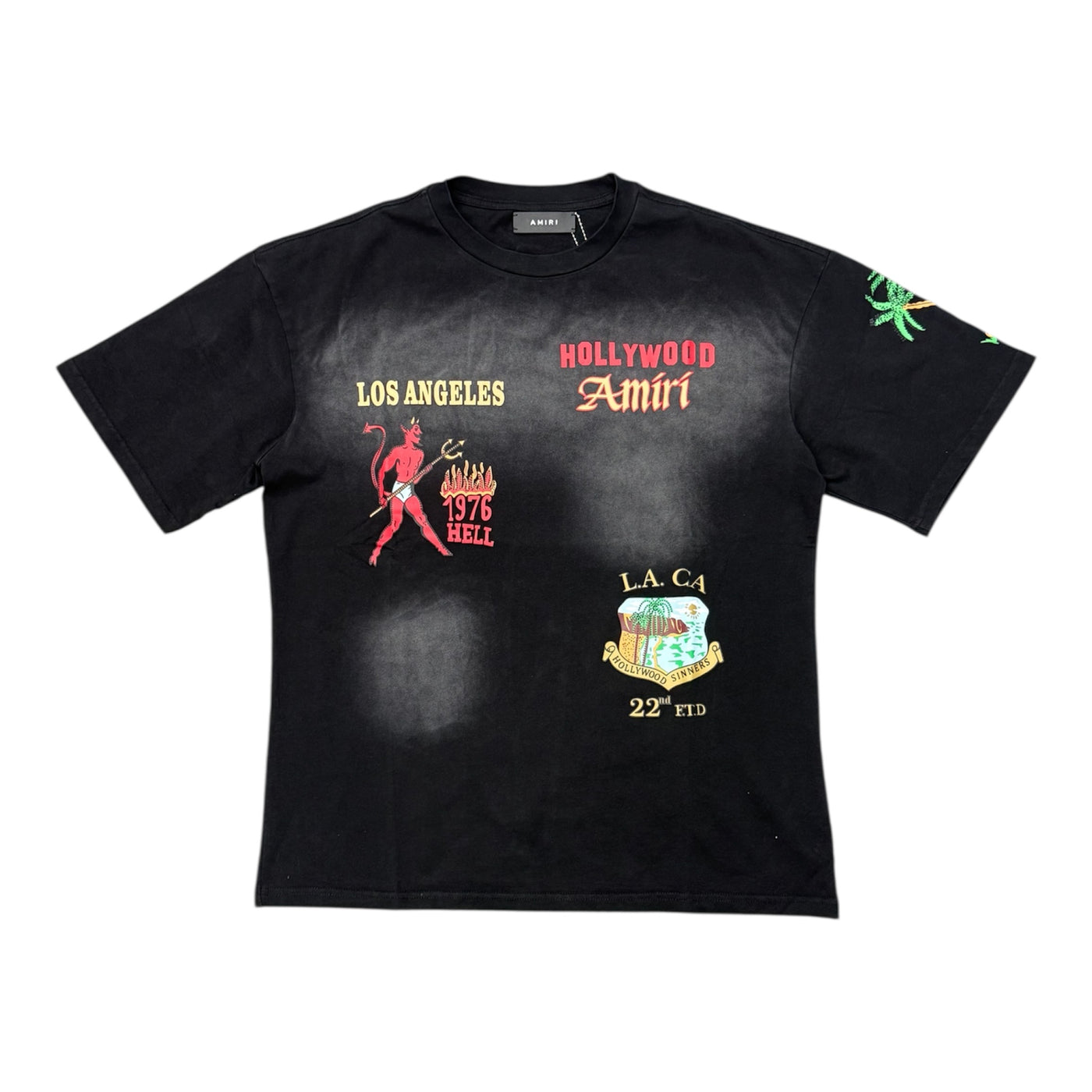Amiri “Hollywood is for Sinners” Black Tee