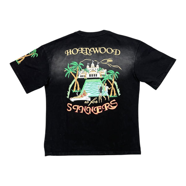 Amiri “Hollywood is for Sinners” Black Tee