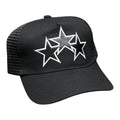Amiri White Outline Star Black Cap